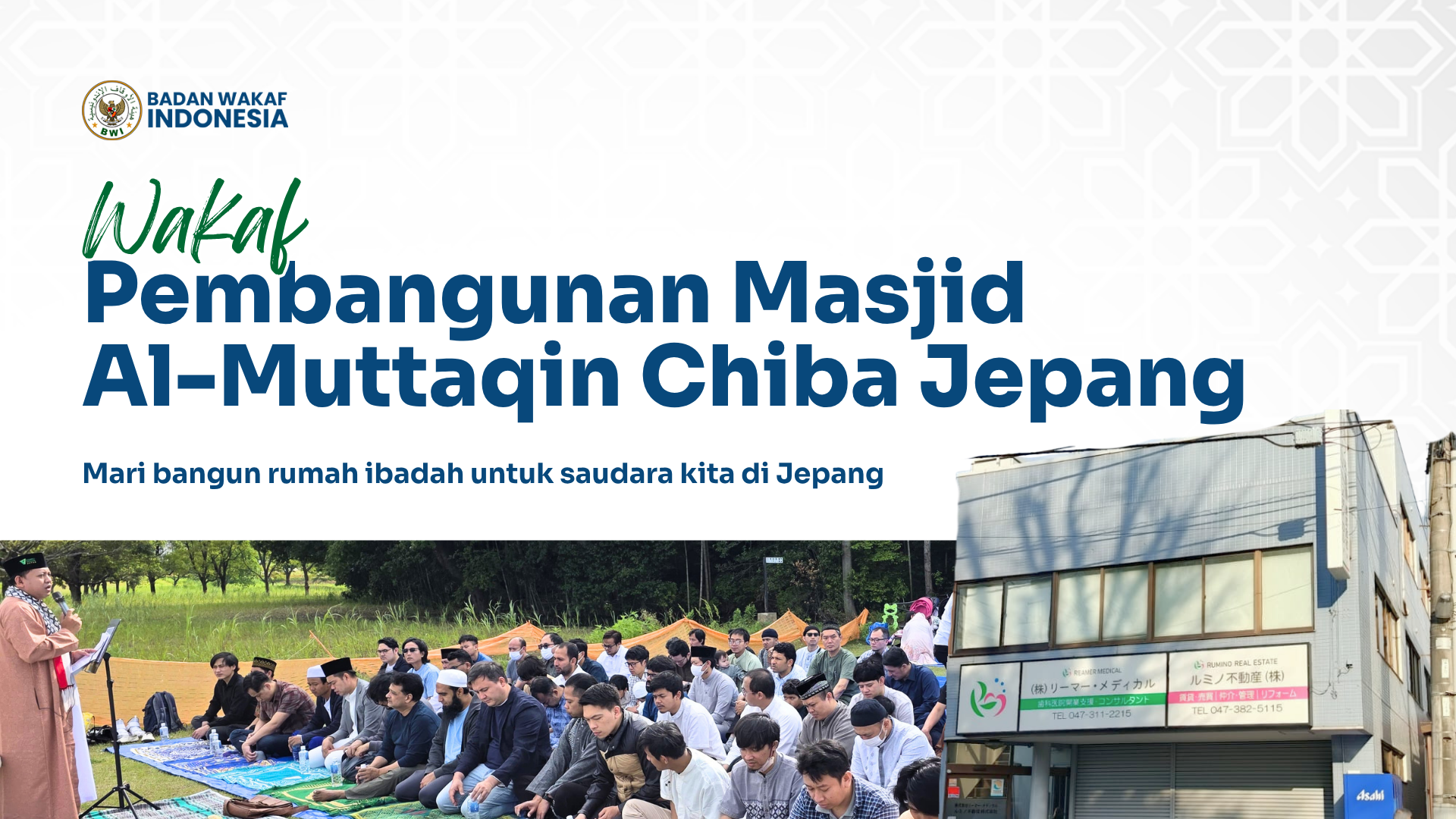 Wakaf Pembangunan Masjid Al-Muttaqin Chiba Jepang